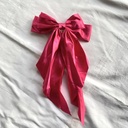 Satin Bow Hair Clips