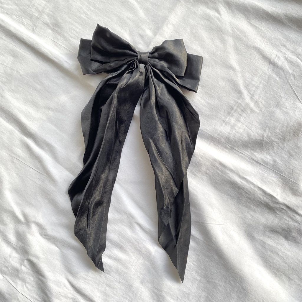 Satin Bow Hair Clips