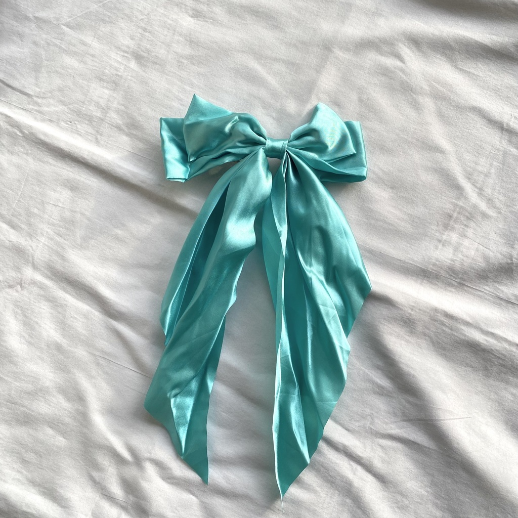 Satin Bow Hair Clips