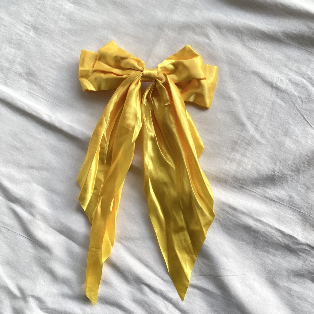 Satin Bow Hair Clips