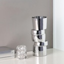 Sliced Silver Vase