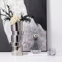 Sliced Silver Vase