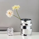 Sliced Silver Vase