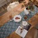Tassle Chevron Table Runner