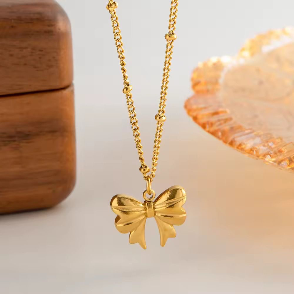 [JEWL-076] Bow Necklace