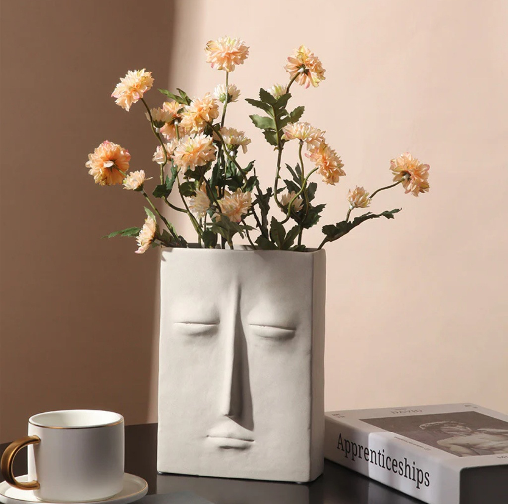 Stoned Face Vase