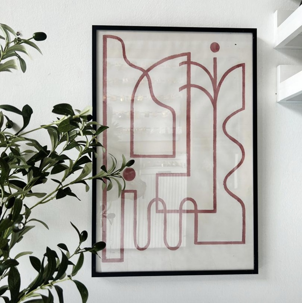 Line Framed Print