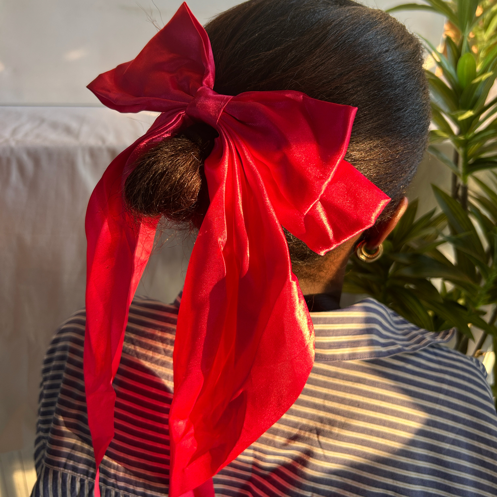 Satin Bow Hair Clip