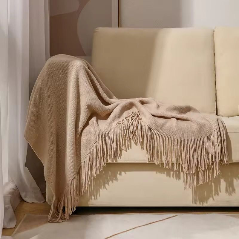 Raya Blanket (Beige, Small)