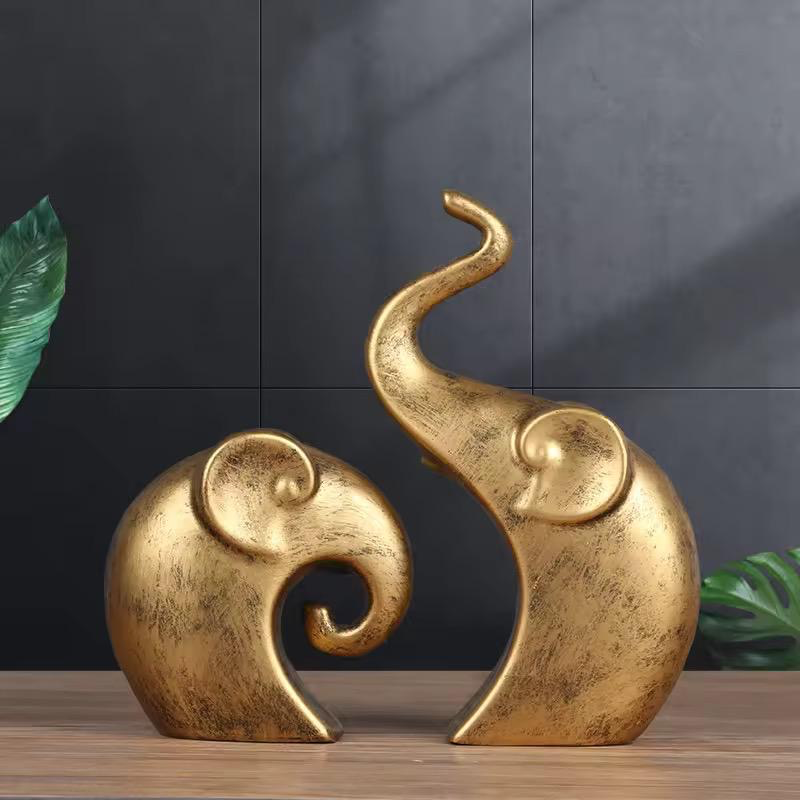 Bronze Elephant Set