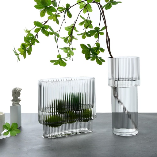 Ribbed Vase