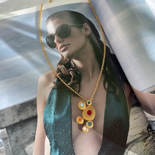[JEWL-076] Funky Palette Necklace