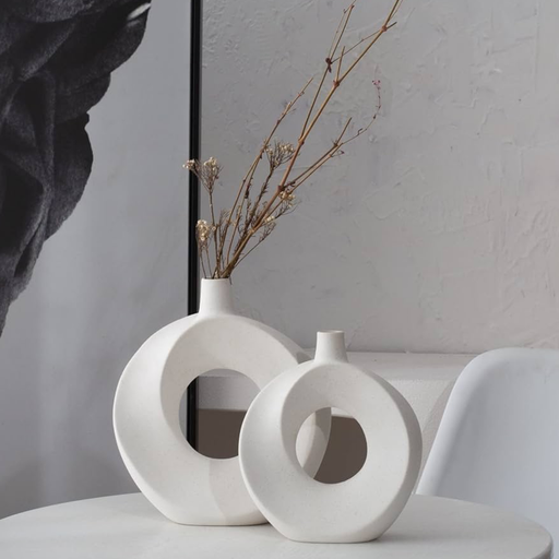 Ceramic Donut Vase (set)