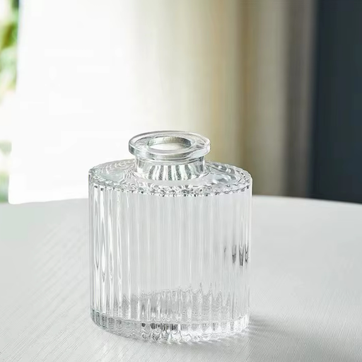 Mia Ribbed Glass Vase