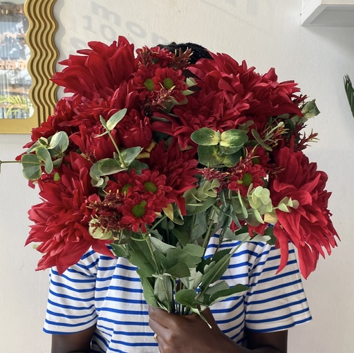 Faux Dahlia Bouquet