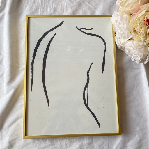 Back Framed Print