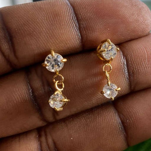 Stone Stud Earrings